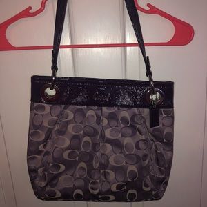 Womens Purple Coach Purse